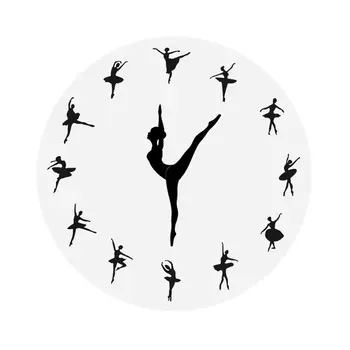 

Wall Clock Ballerina Dancer Ballet Decorative Clock Wall Watch
