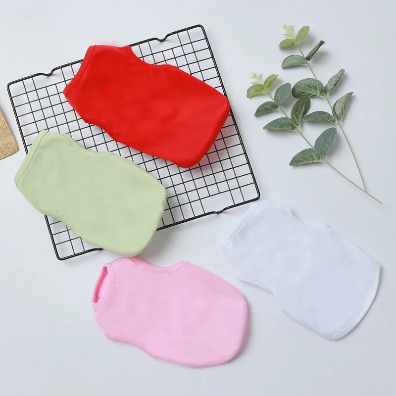 Chaleco de verano para perro pequeño, camiseta sin mangas para perro Chihuahua, ropa de perro de colores sólidos