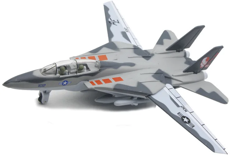 Распродажа, F-14 модель из сплава панды, литье под давлением, оттягивающаяся назад Модель, детские складные бойцовские украшения