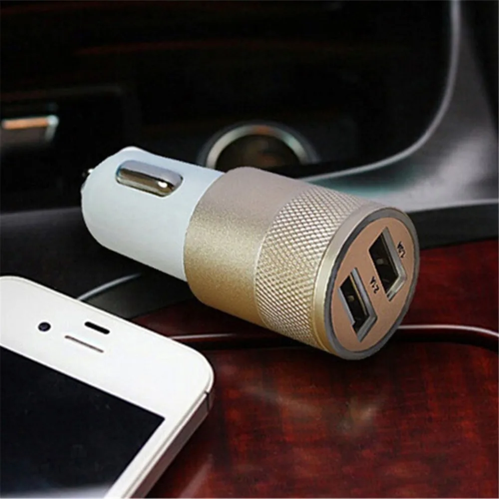 

Fast Dual Usb Car Charger Car Cigarette Lighter Socket Universal USB Adapter Auto Car-Charger For iphone6 7 Sumsung Xiaomi