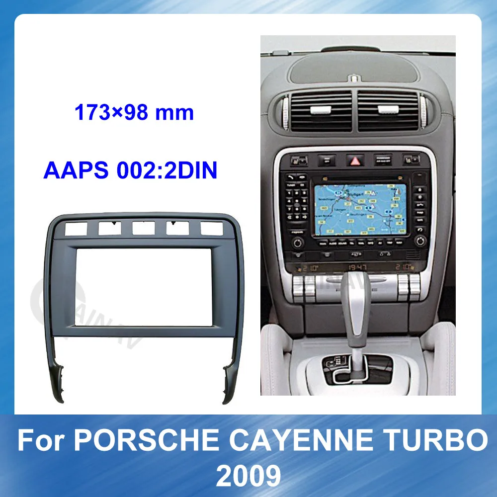 2 Din Автомобильная радиоустановка Fascia ДЛЯ PORSCHE CAYENNE TURBO 2009 автомобильный DVD-плеер