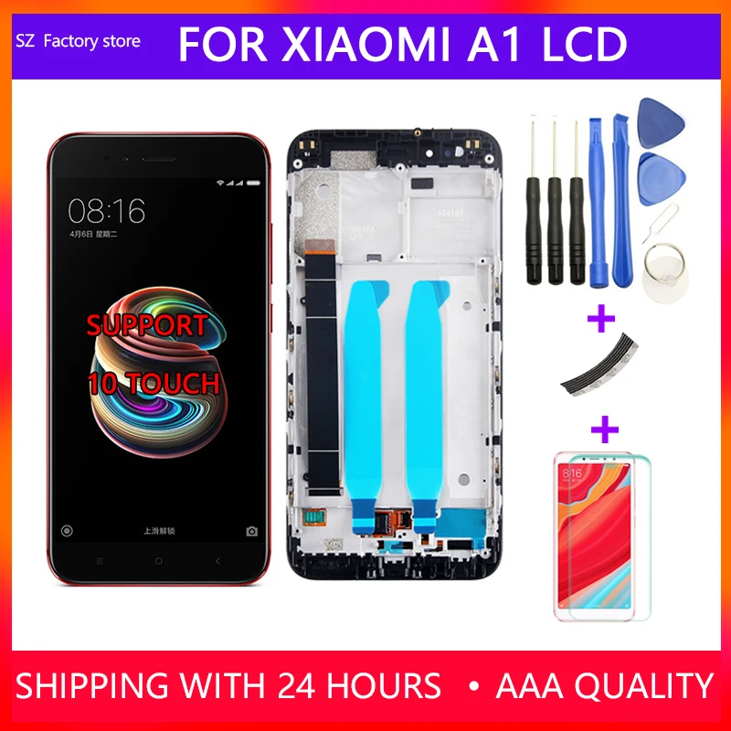 

5.5 inch Screen Replacement for Xiaomi Mi A1 LCD Display & Touch Screen Digitizer Frame Assembly Set For Mi 5X With Free Tool