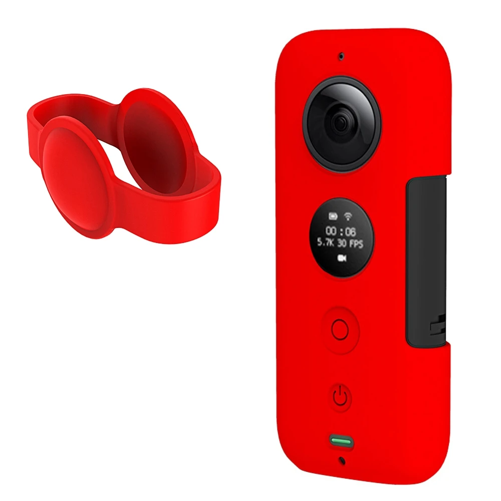 Для Insta360 One X Силиконовый чехол Insta панорамный спортивный чехол для камеры аксессуары силиконовый защитный чехол с крышкой объектива