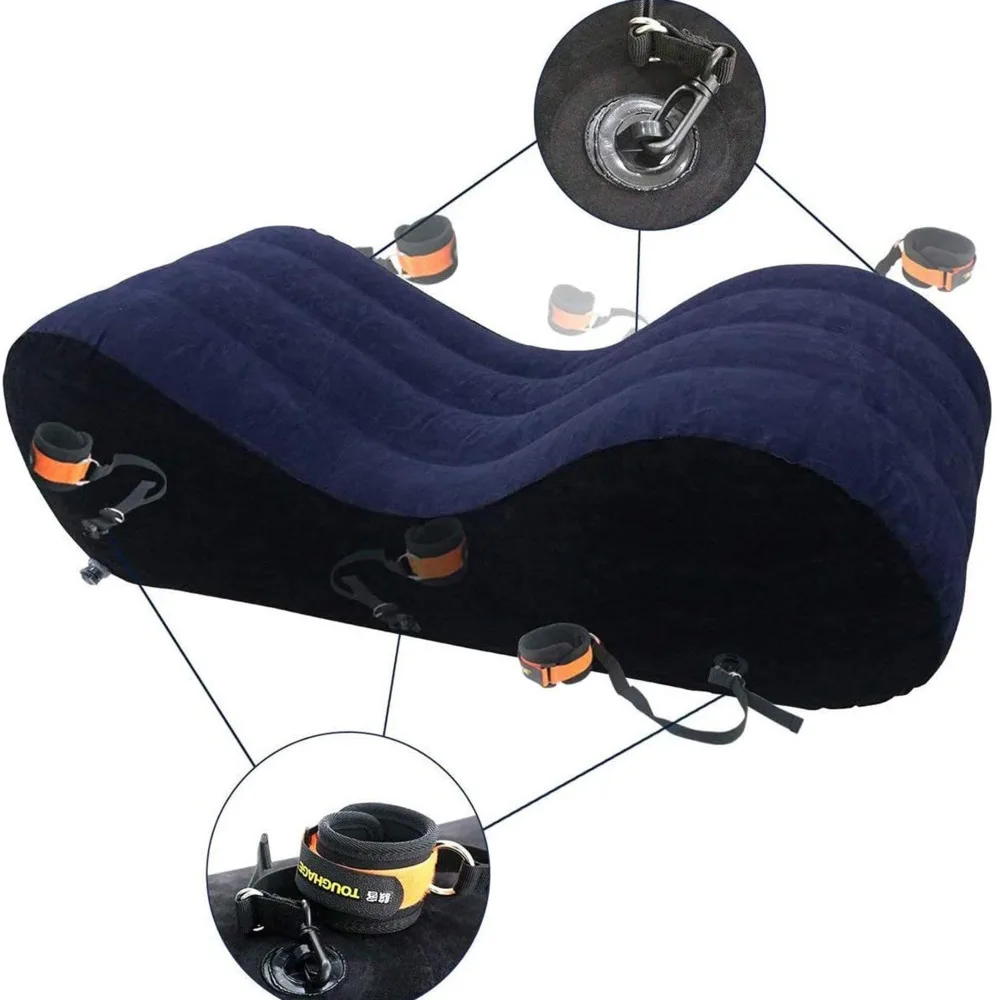 SM Inflatable Sex Sofa Bed Sexual Position Pad Adult Toys Sex Furniture for Couples Fun Cushions Pilow Chair Erotic Wedge Pillow