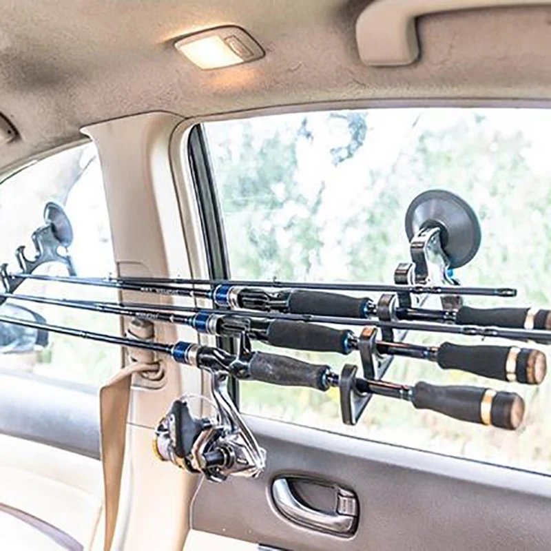 Fishing Rod Holders With Suction Cups Attach For Car/truck/suv/smooth