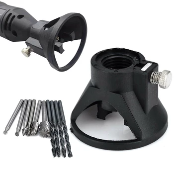 

11Pcs/set Rotary Multi Tool Cutting Guide HSS Router Drill Bits Kit Cutters Sets