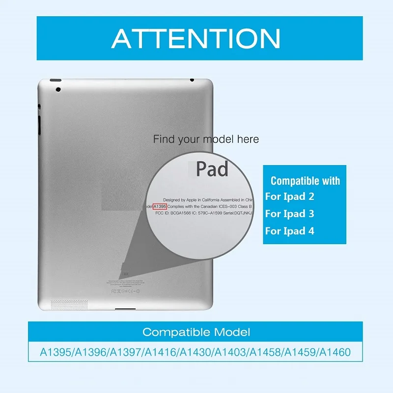 Чехол для iPad 3 A1416 A1430 A1403 чехол Apple ipad 2012 выпуска вращающийся на 360 градусов книжка