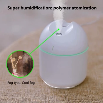 

Humidifier Air Purifiers Ultrasonic Atomizer Arom Diffuser for Aromatherapy in Home Car with USB Port with LED Night Lamp