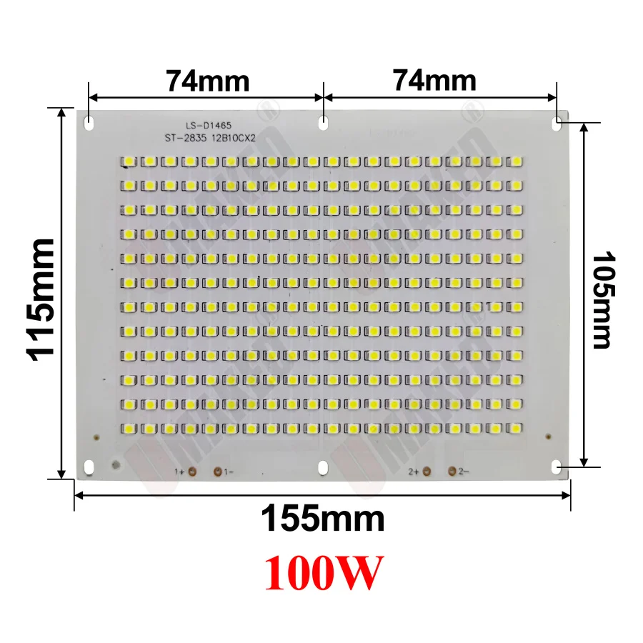 10pcs 50/100/150/200W LED 투광 조명 PCB 플레이트 SMD2835 led 칩 보드, LED 홍수 조명 소스, 잔디 조명, 정원 조명