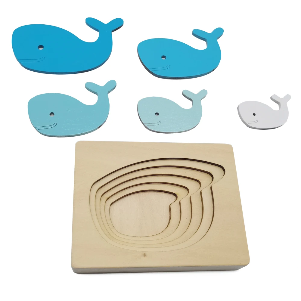 Мульти именсионные 3D головоломки животных головоломка для детей Многослойные