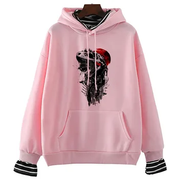 

Extinction Dinosaur Fossil Funny Sweatshirt Printed Casual Hoodies Long Sleeve Winter&spring Women Hipster Sweatshirts