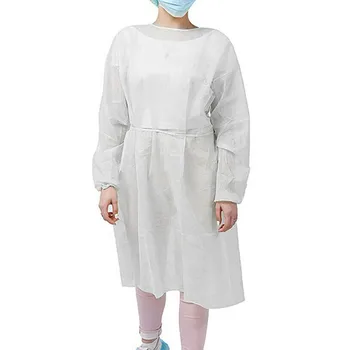 

Disposable Anti-Spitting Clothing Non-woven White Dustproof Raincoat Worksafe Safety Protective Clothes Anti-Oil Stain #N3