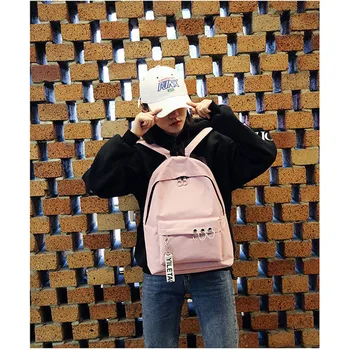 

2020 New Rucksack Casual Fashion Women Backpack Large Capacity School Bag Teenager Girls Canvas Zipper Female Travel Bag Pack