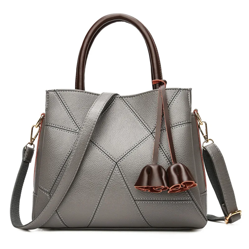 

Bags Handbag 2018 Leisurely WOMEN'S Bag Casual Korean-style-Style Soft Leather Shoulder Bag Oblique Bag