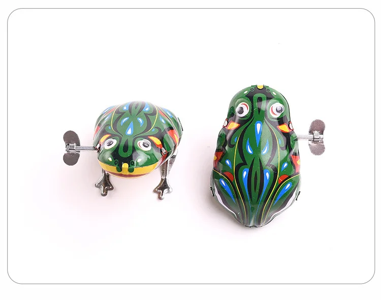 Подлинный Живой глаз Leapfrog Algam прыгающая лягушка заводная игрушка Algam Весна Живой глаз лягушка ретро-Игрушка