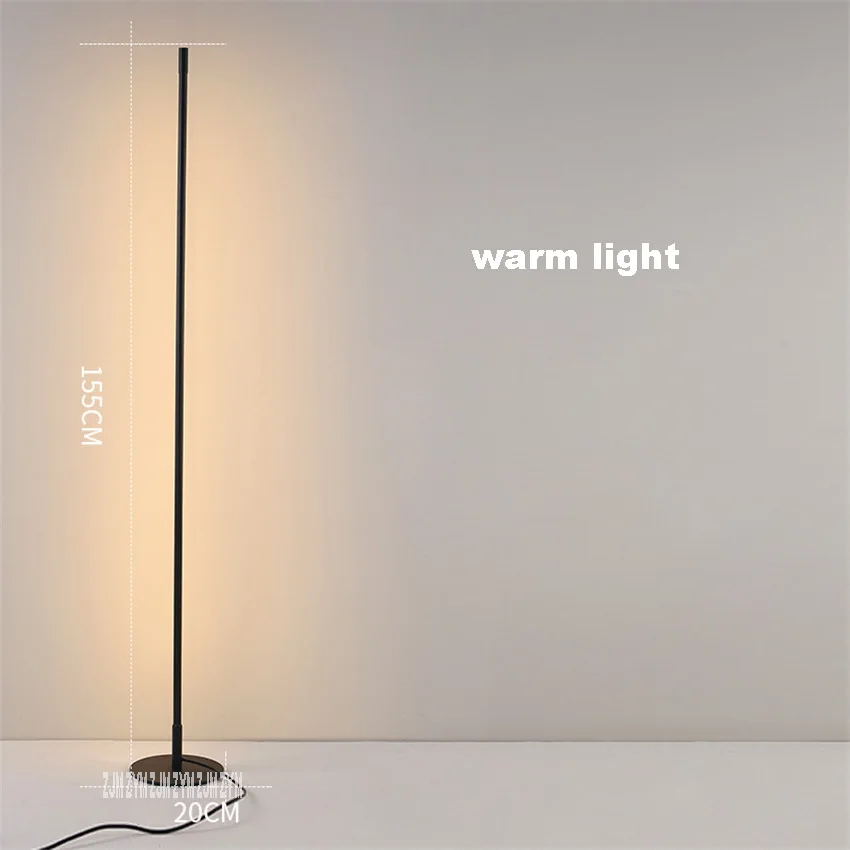 warm light J001 минимализм креативная индивидуальная Вертикальная светодиодная стандартная лампа для гостиной, прикроватная лампа для кабинета, гостиной, торшер - Цвет абажура: warm light