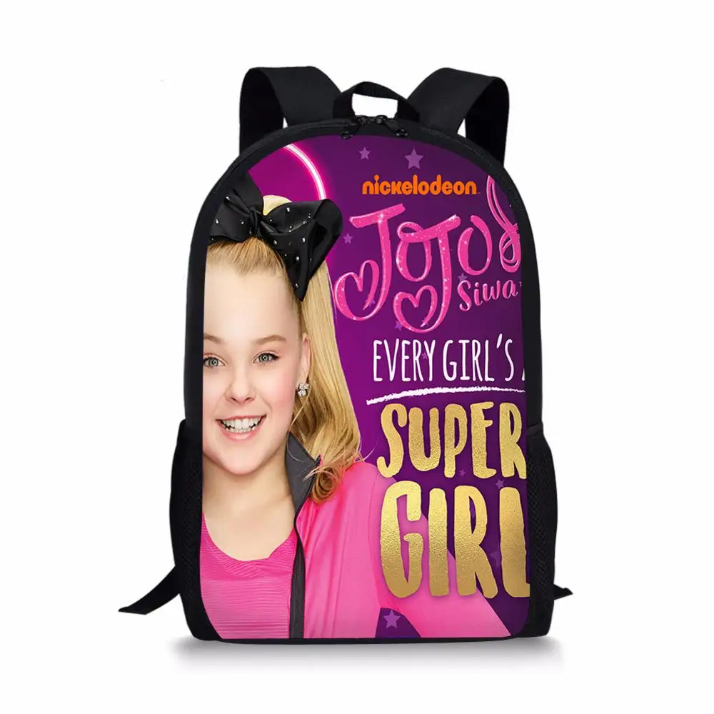 THIKIN новые Jojo Siwa школьные рюкзаки для девочек Детские рюкзаки для девочек и мальчиков ортопедическая емкость дорожная сумка Детская сумка для книг - Цвет: as picture