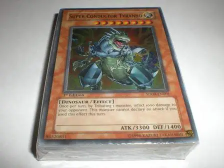 YU GI OH Подлинная-SD09 динозавр яростью динозавра/структура пакета - Цвет: Светло-серый