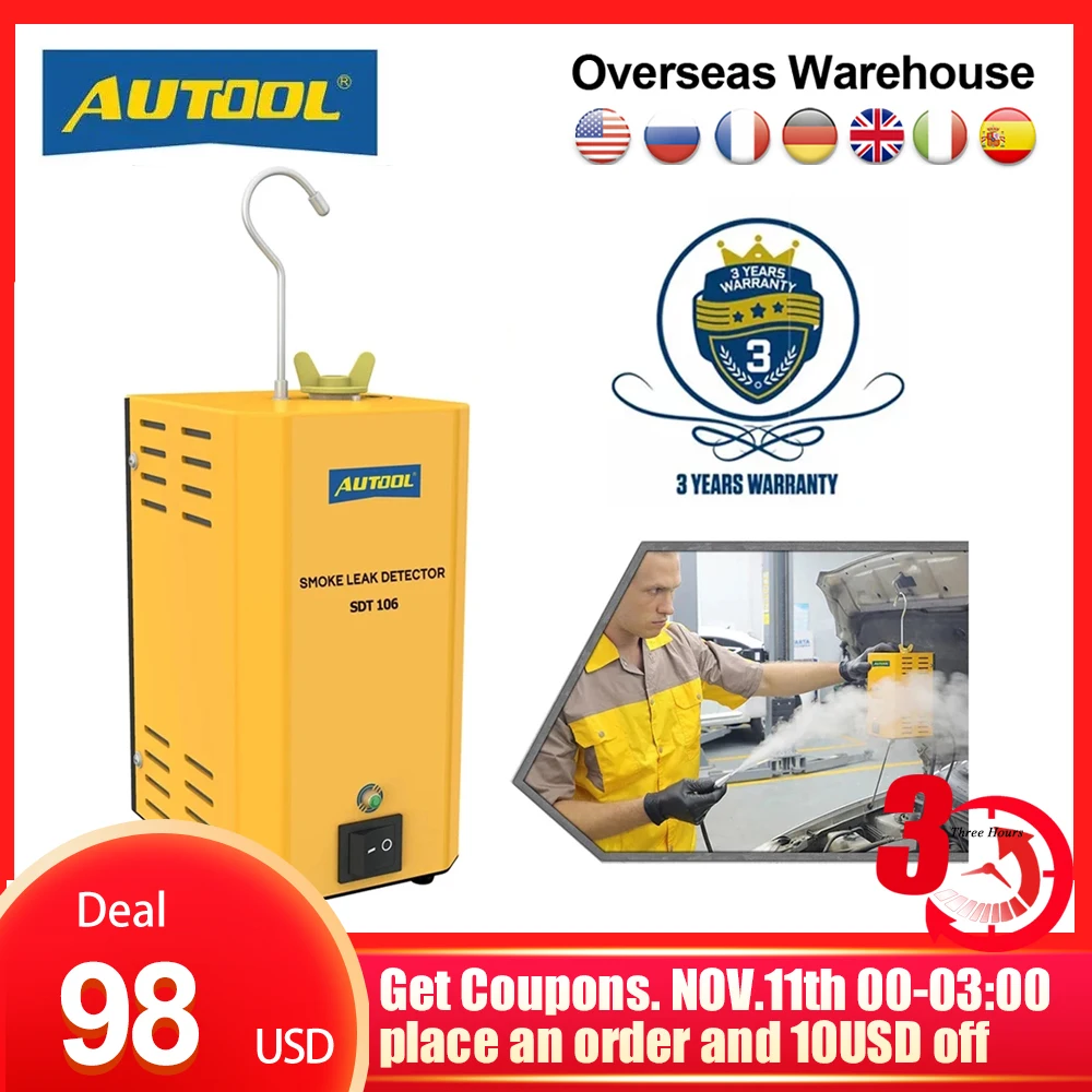 PROD 32998796186 AUTOOL SDT106 Smoke Machine Car Leak Locator Auto
Automotive Diagnostic Smokes Leak Detector For AUTOOL SDT-106 Wholesale
