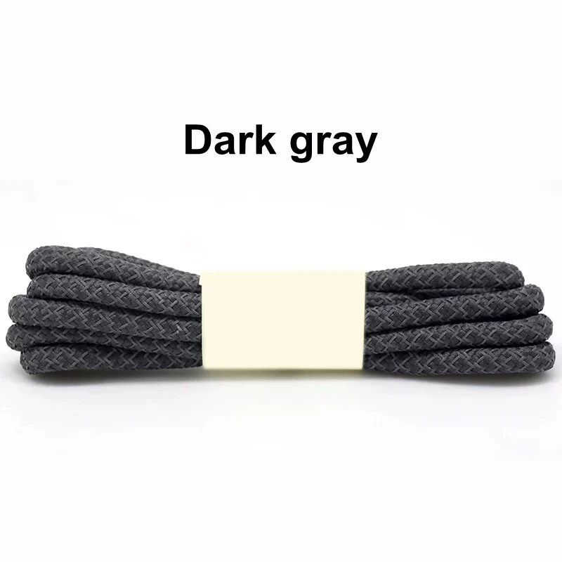 Dark gray 1 пара 3 м светоотражающие кроссовки со шнурками шнурки спортивные шнурки круглые веревочные шнурки Длина 100/120/140/160 см шнурки строки - Цвет: Dark gray