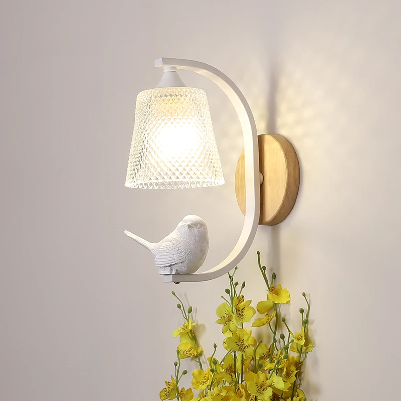 Nordic Bird Lamp Sconce Wall Light Bedroom Lamp Modern Wall Lights for Home Deco Indoor Lighting Living Room Lamps Led