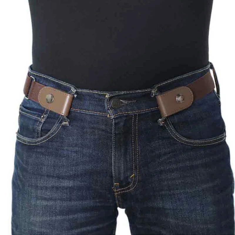 Easy Belt Without Buckle free mens Belts For Women waist ceinture femme Elastic stretch riem Jeans hidden Invisible secret kids