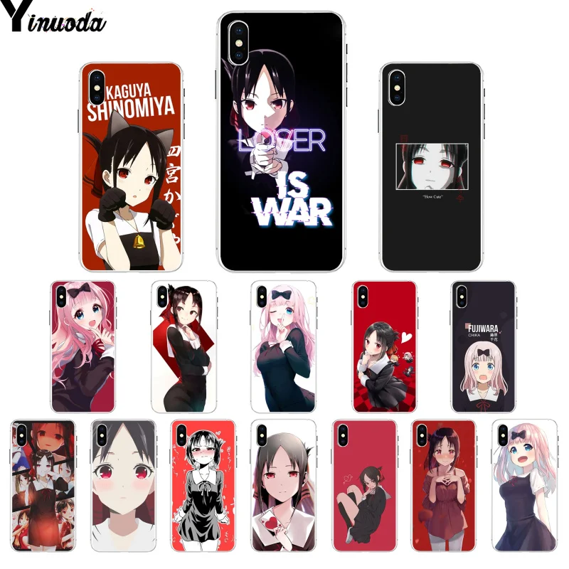 

Yinuoda kaguya sama love is war Soft Silicone TPU Phone Cover for Apple iPhone 8 7 6 6S Plus X XS MAX 5 5S SE XR Mobile Cases