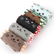 Высококачественные женские милые носки с героями мультфильмов осенние модные полосатые носки с животными женские и женские зимние забавные хлопковые теплые носки