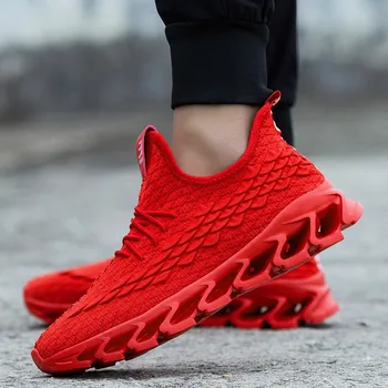 

2020 New Hot Sale Four Seasons Running Shoes Men Lace-up Athletic Trainers Zapatillas Sports Shoes Men Outdoor Walking Sneakers