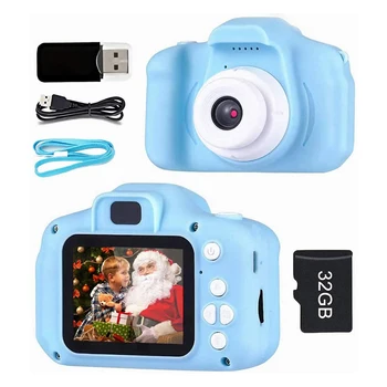 Kids Digital Camera Dual Lens 2 inch Touch Screen 1080P Mini Video Camera Photography Educational Toys Children Birthday Gifts 1