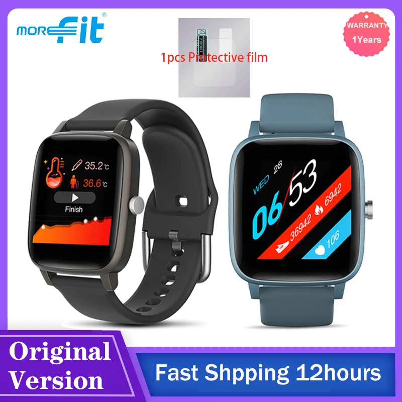 Смарт-часы MoreFit T98 для мужчин/женщин фитнес-трекер с измерением температуры тела и