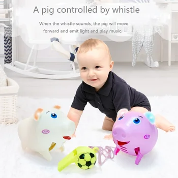 

Electric whistling pig, voice control, electric music, children's electric boar, piglet that can run