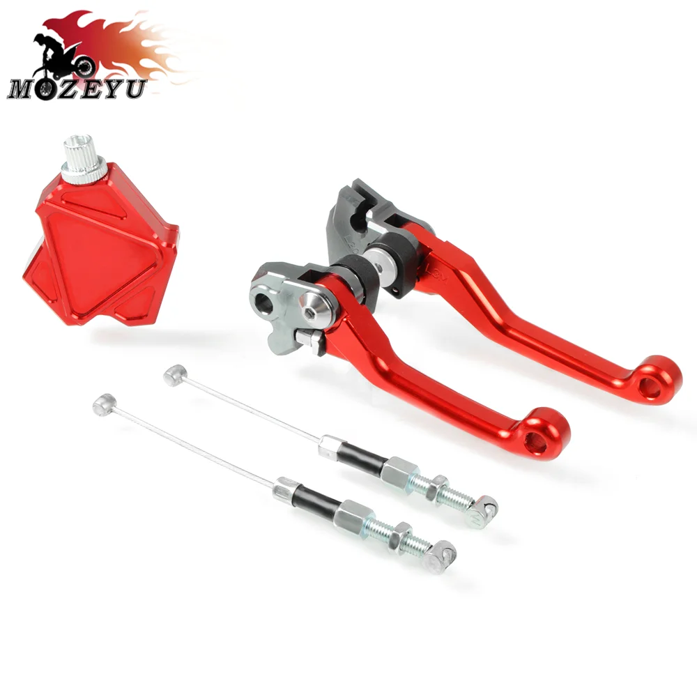 

Motorcycle Brake Clutch Lever Pivot Lever and Clutch Lever Easy Pull Cable System for Honda CRF150F 2003-2014 2015 2016 2017