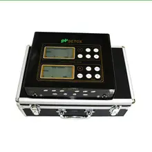 Dual detox system ionic foot detox machine