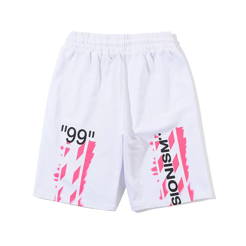 OFF-WHITE OW новые 99 печати уличные хип хоп мужские повседневные пляжные шорты