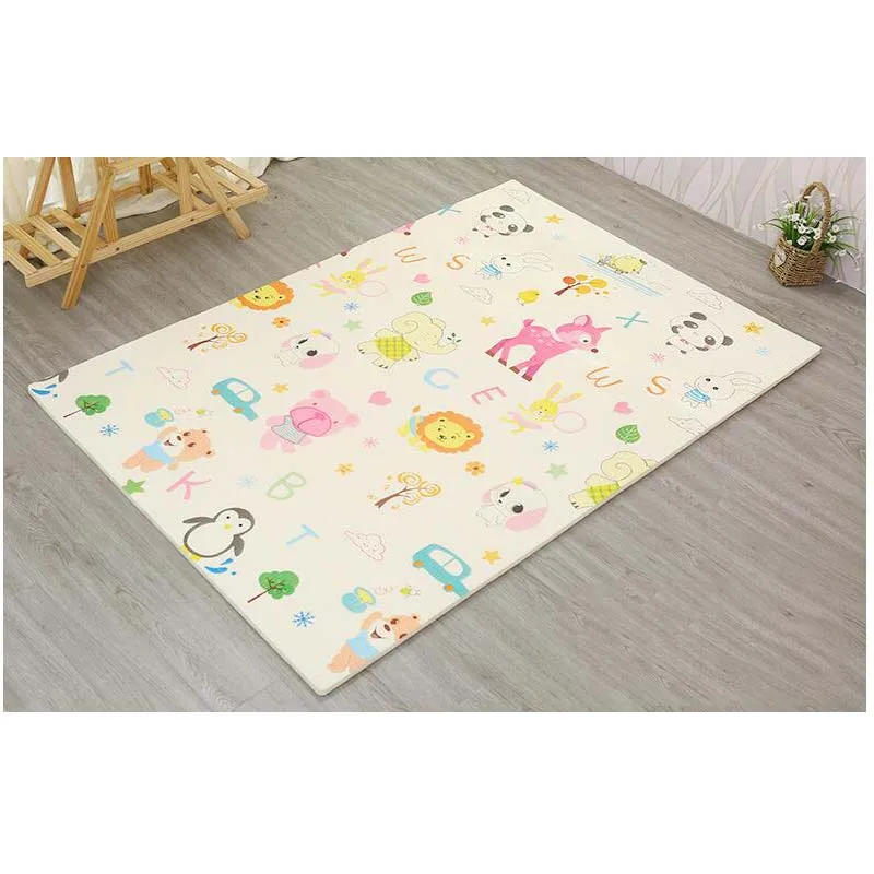 60X60X1.5CMx6Pcs Детский игровой коврик-пазл из пены XPE, спортивный напольный коврик, комбинированный напольный коврик с животными из мультфильмов, Детский ковер, каждый 60 см x 60 см x 2. 0 - Цвет: 60X60X1.5CMx6Pcs