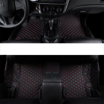 

leather car floor mat for honda city 2019 2018 2017 2016 2015 2014 2013 2012 2011 2010 2009 2008 rug carpet styling