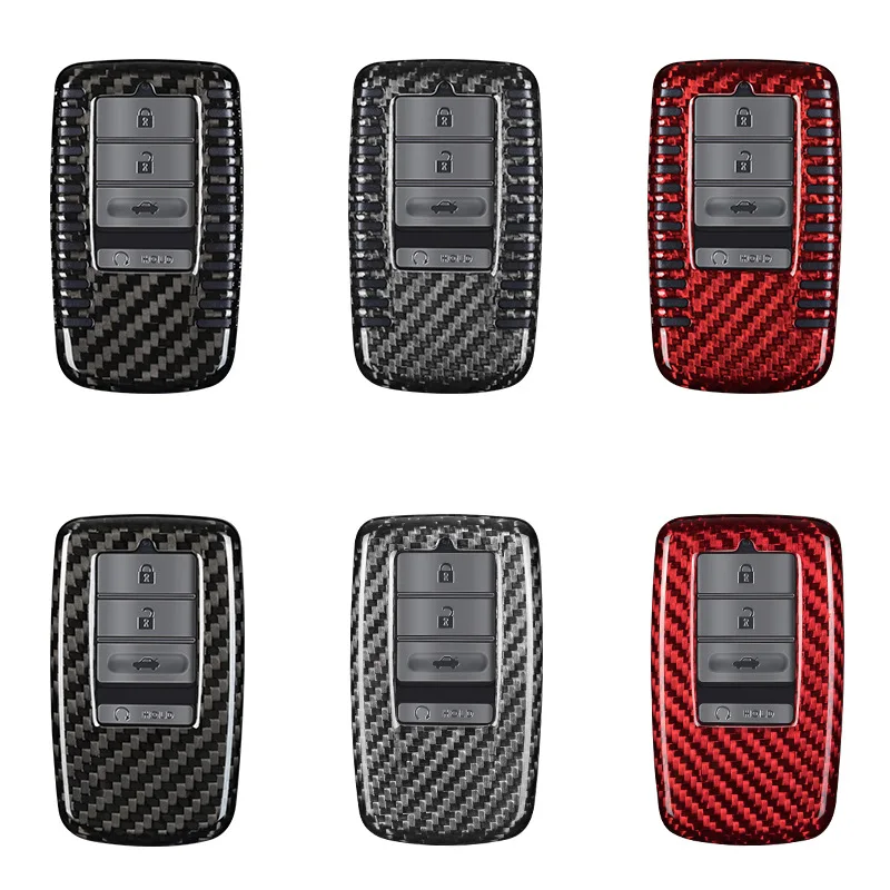 실제 탄소 섬유 자동차 키 케이스, 자동차 스타일링 키 커버, Acura LDX MDX RDX NSX RTLX TLX-L TLX RLX