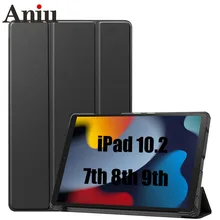 

Funda ipad 10.2 2021 2020 2019 case PU Leather Tri-fold ebook Case For iPad 9th 8th 7th generation Tablets Sleeve Stand Cover