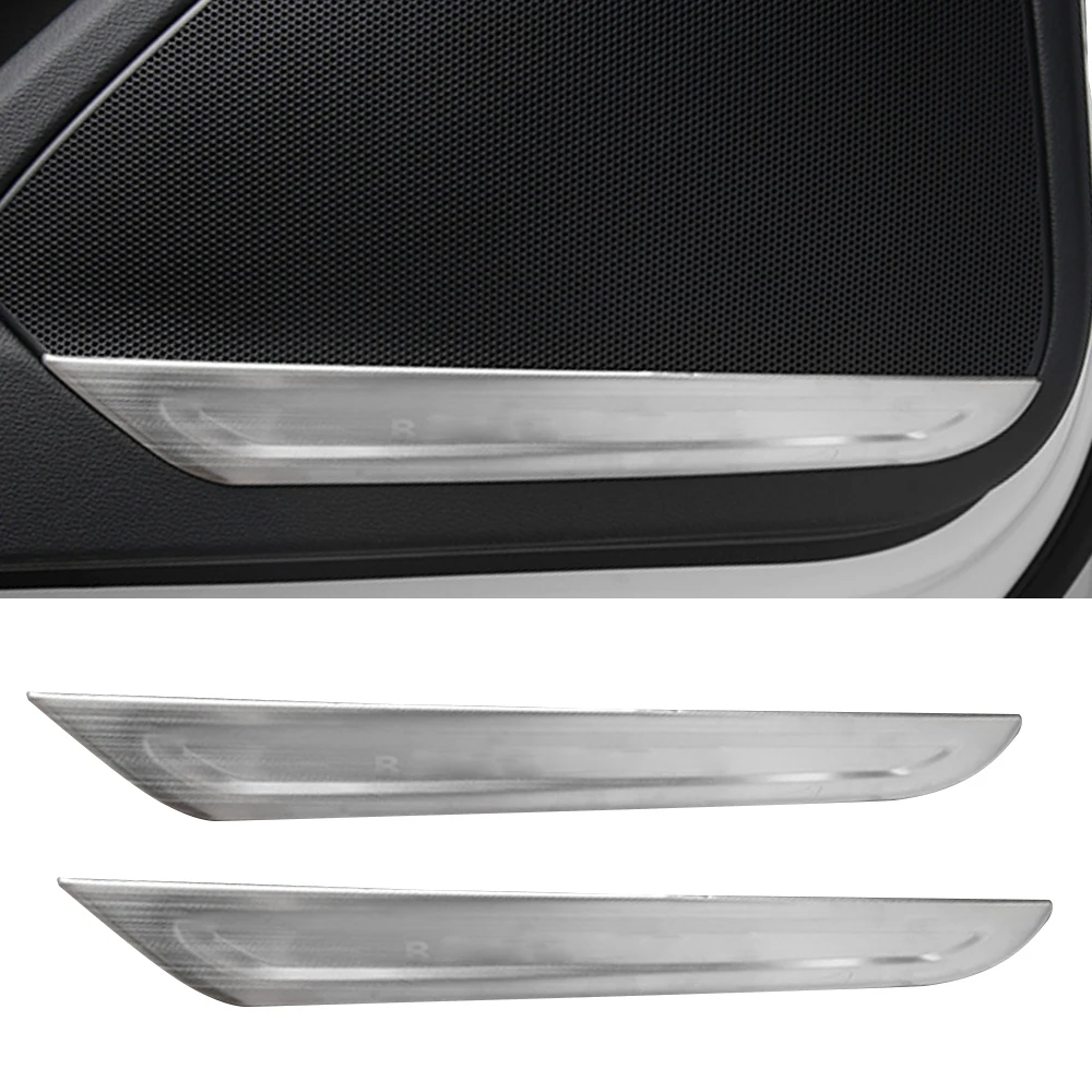 For Audi A4 B9 A5 S4 S5 2015 2016 2017 2018 2019 Car Door Audio Loudspeaker Sound Frame Speaker Cover Trim Sticker Accessories