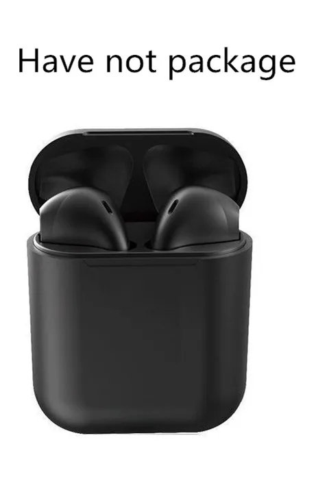 Black no Box I12 tws, беспроводные Bluetooth наушники, наушники, автоматическое подключение, портативные наушники, Спортивная гарнитура, музыка для Iphone, samsung, huawei - Цвет: Black no Box