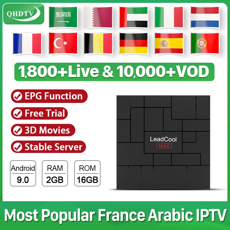 IPTV подписка французский арабский IPTV Германия Нидерланды Бельгия Qhdtv 1 год Android 9,0 коробка IPTV подписка Франция IPTV