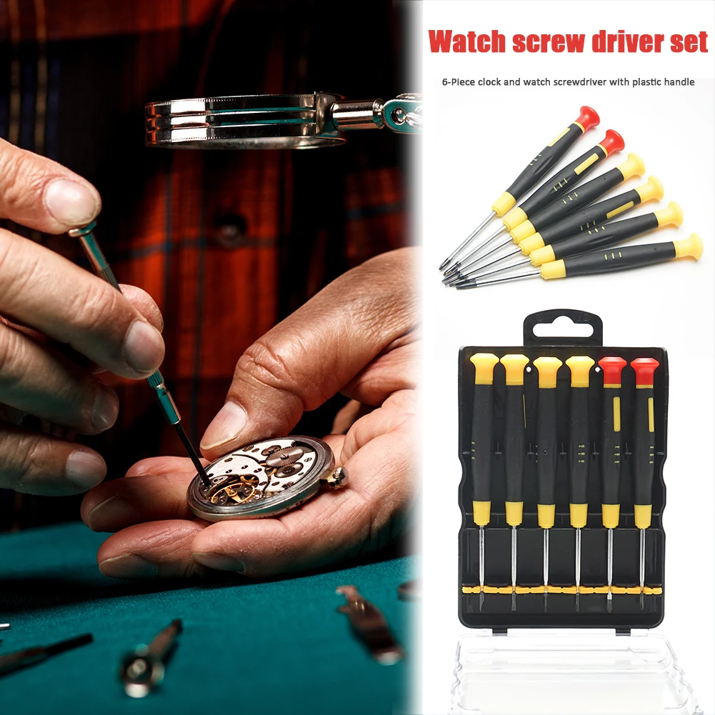 Набор многофункциональных прецизионных отверток с пластиковой головкой 6