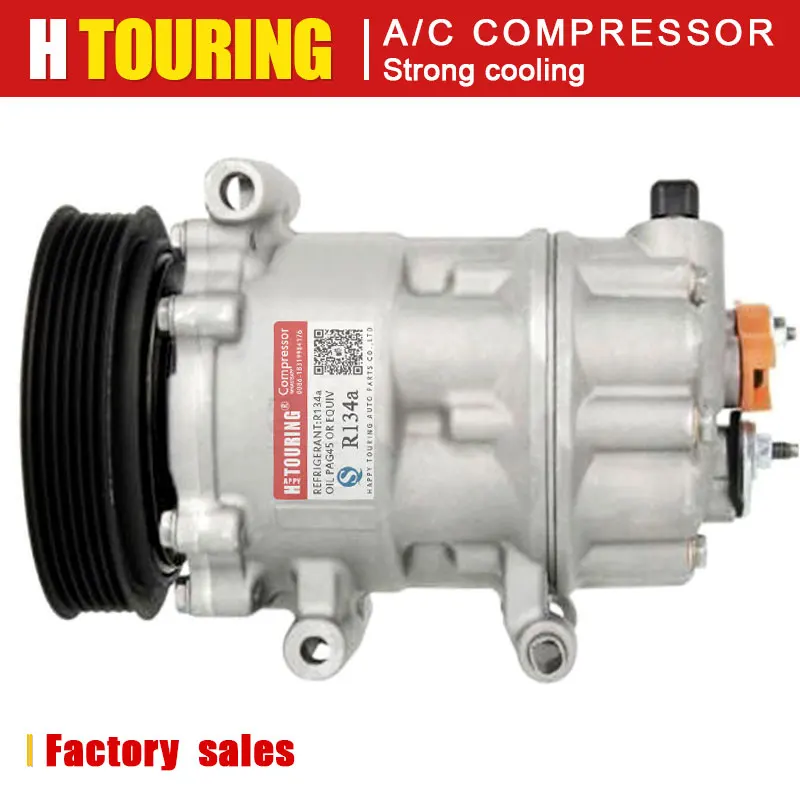 Для peugeot 308 SD6C12 A/C компрессор для PEUGEOT 307 308 208 Citroen C4 1356F 9659875980 9671334080 9651911180 9671334080 1350F
