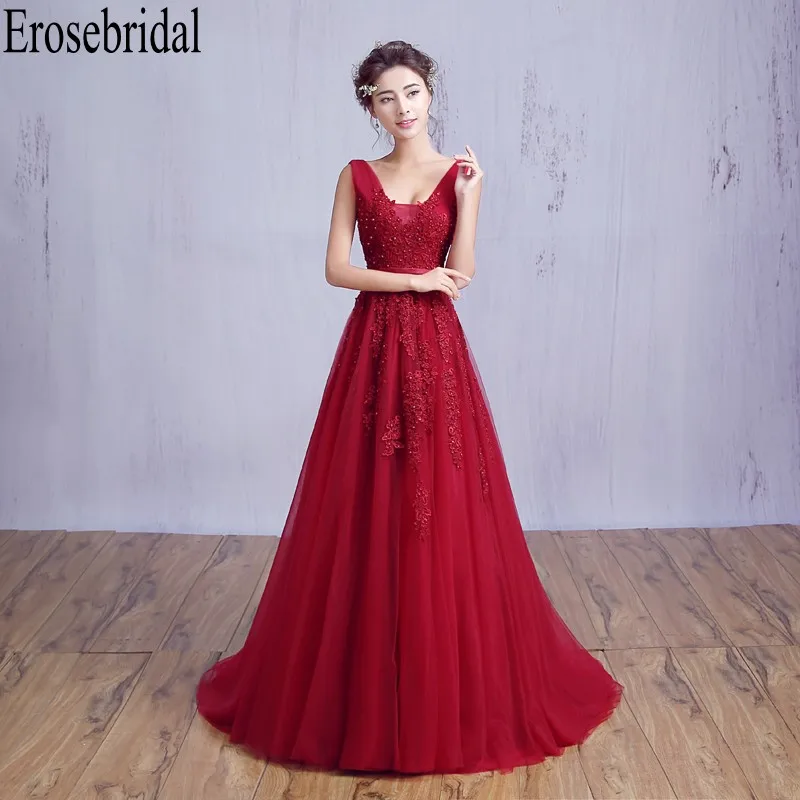 Erosebridal распродажа длинное вечернее платье со шлейфом торжественное вечерние