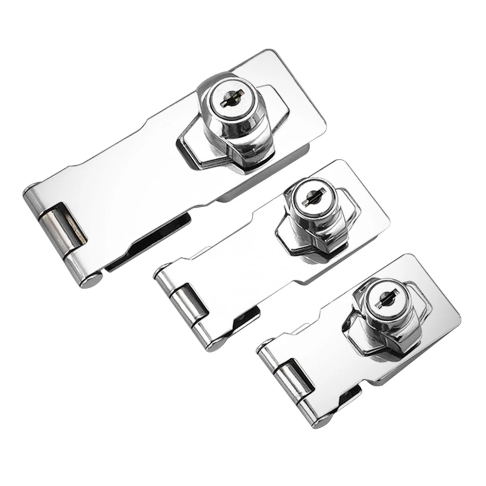 Keyed Hasp Lock Twist Knob Keyed Locking Hasp for Small Doors Drawer Cabinet DIN889