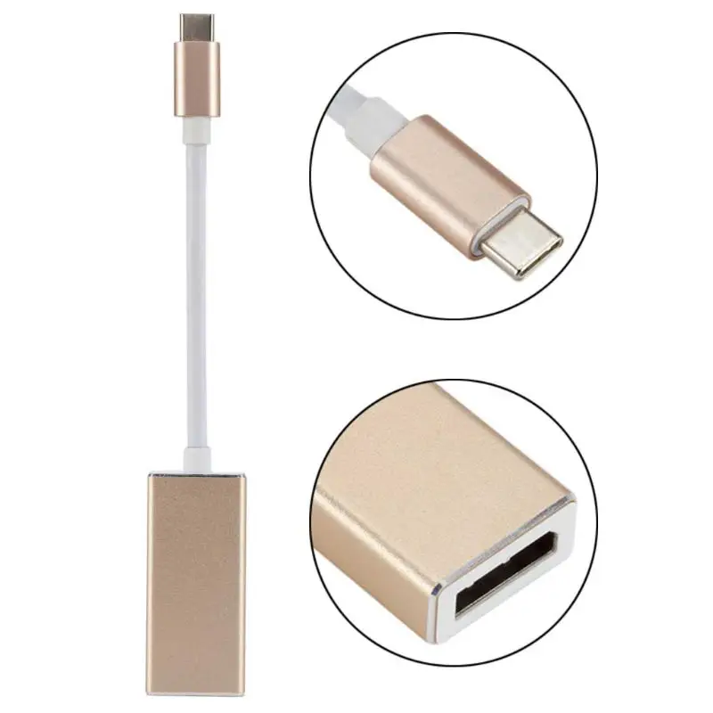 USB C-DisplayPort адаптер USB 3,1 type C-DP адаптер конвертер Поддержка 4K UHD 1080P для Macbook Pro // D08A
