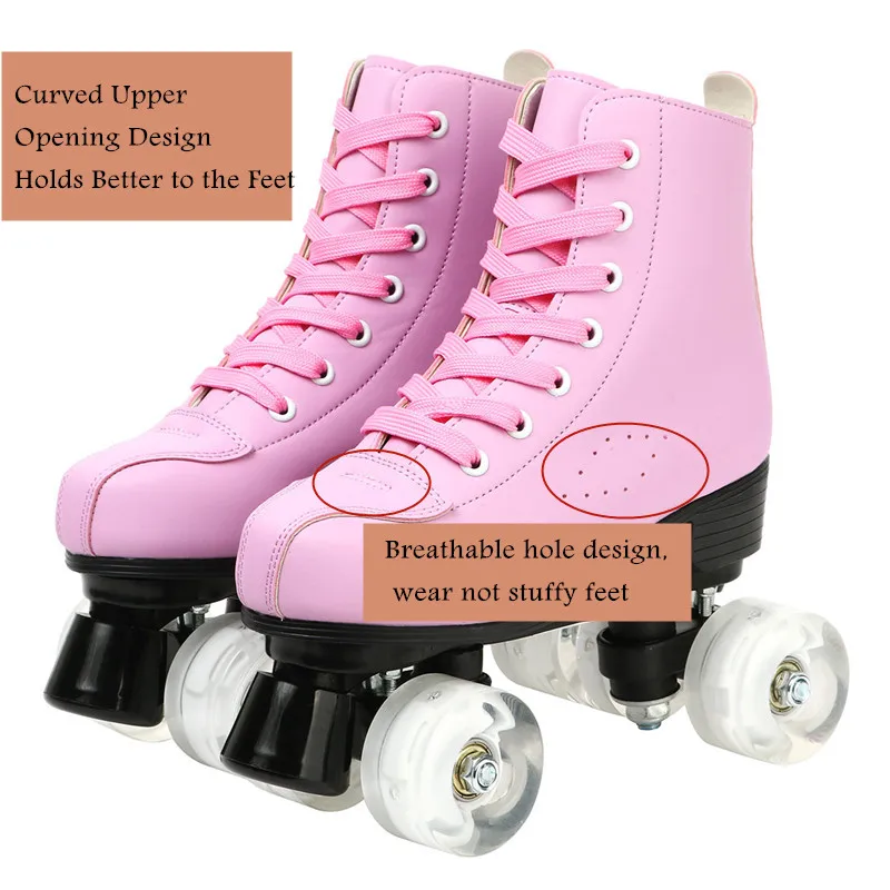 Scarpe Con Ruote Pattini A LED - Scarpe Sportive Con 4 Ruote Nascoste Regolabili Per Uomini, Donne E Bambini - Foto 5