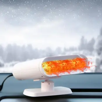 

Mutifunction Car Heater 12V 150W Car Windshield Defogger Defroster Plug in Auto Heater Fan Fast Heating 360° Rotating