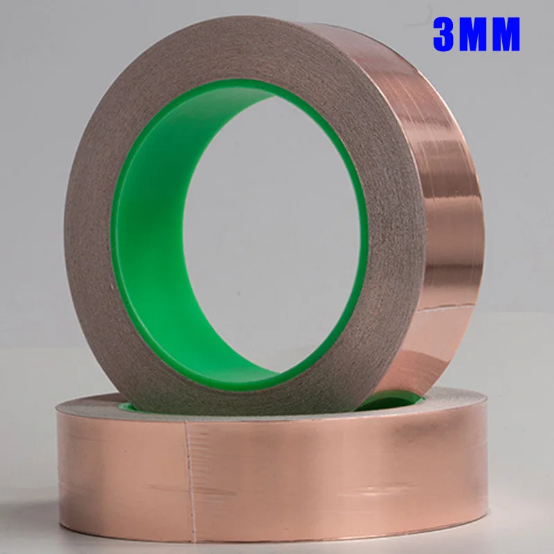 Электрическая проводящая лента 3 50 мм 20 м односторонняя ремонтная Бытовая